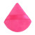 Ruby Face Triangle Velvet Makeup Powder Puff Fuschia